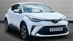 Pure white Used 2022 Toyota C-HR Design SUV | £20,295 (Fair price)