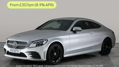 Silver Used 2019 Mercedes C200 AMG line Coupe | £18,634 (Fair price)