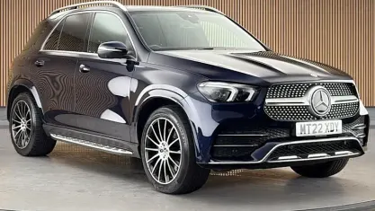 Used Mercedes GLE400 AMG line 330 HP (242 kW) 2022 Blue SUV