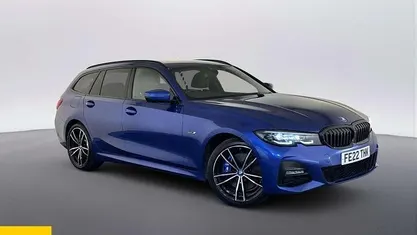 Used BMW 330e M Sport 292 HP (214 kW) 2022 Blue Estate