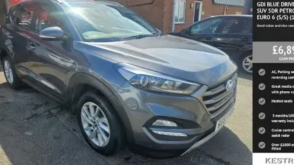 Used Hyundai Tucson SE 177 HP (130 kW) 2017 Grey SUV