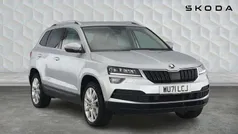 Brilliant silver metallic Used 2021 Skoda Karoq SE L SUV | £21,189 (Fair price)