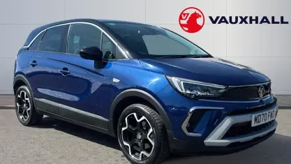 Used Vauxhall Crossland Elite 131 HP (96 kW) 2021 Blue SUV