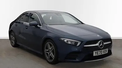 Blue Used 2020 Mercedes A180 AMG line Sedan | £16,799 (Fair price)