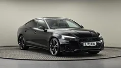 Mythos black metallic Used 2023 Audi A5 Sportback Black Edition Hatchback | £29,900 (Fair price)