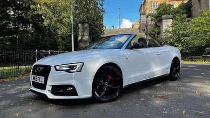 Used Audi A5 Cabriolet S-Line 177 HP (130 kW) 2015 White Cabriolet