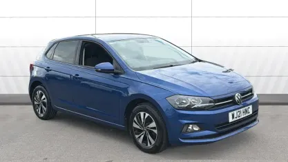 Second-hand VW Polo Match 95 CP (69 kW) 2021 Albastru Hatchback
