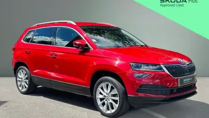 Used Skoda Karoq SE L 150 HP (110 kW) 2018 Red SUV
