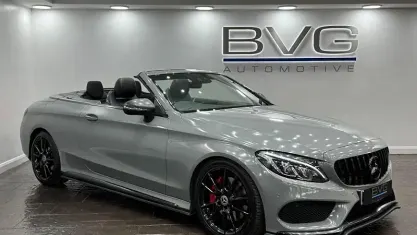 Used Mercedes C250 AMG line 204 HP (150 kW) 2017 Grey Cabriolet