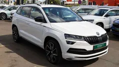 Moon white metallic Used 2021 Skoda Karoq SportLine SUV | £19,495 (Fair price)