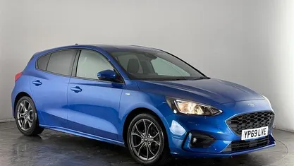 Blue Used 2019 Ford Focus ST-Line Hatchback | £10,750 (Fair price)