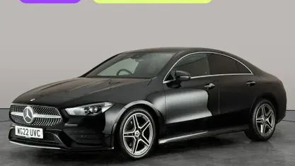 Used Mercedes CLA180 AMG Line Premium 136 HP (100 kW) 2022 Black Coupe