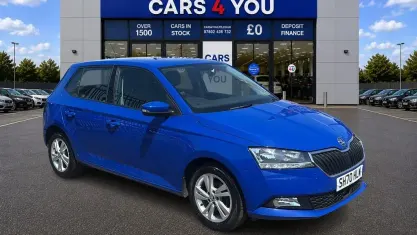 Used Skoda Fabia SE 60 HP (44 kW) 2020 Blue Hatchback