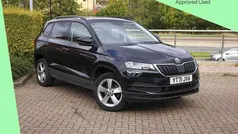 Black magic pearl effect Used 2021 Skoda Karoq SE SUV | £16,495 (Fair price)