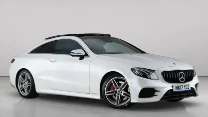Used Mercedes E400 AMG line 333 HP (244 kW) 2017 White Coupe