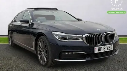 Blue Used 2018 BMW 740L Comfort Edition Sedan | £20,399 (Good price)