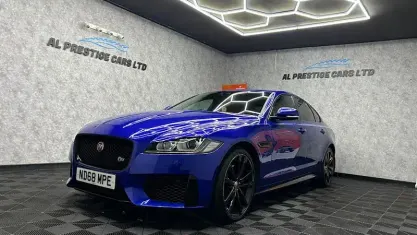 Used Jaguar XF S 300 HP (220 kW) 2018 Blue Sedan