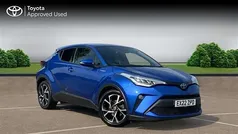 Nebula blue Used 2022 Toyota C-HR Design SUV | £17,990 (Fair price)