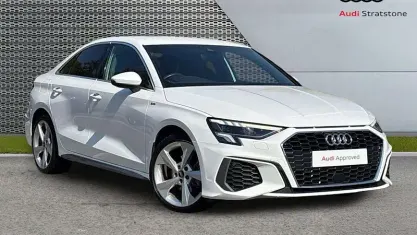 Used Audi A3 S-Line 110 HP (80 kW) 2023 White Sedan