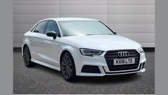 Ibis white Used 2018 Audi A3 Black Edition Sedan | £14,890 (Fair price)