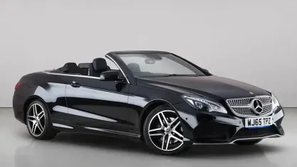 Used Mercedes E220 AMG line 177 HP (130 kW) 2015 Black Cabriolet