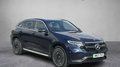 Used Mercedes EQC400 AMG line 300 kW (408 HP) 2021 Blue SUV