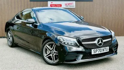 Używany Mercedes C300 AMG line 245 KM (180 kW) 2020 Czarny Coupe