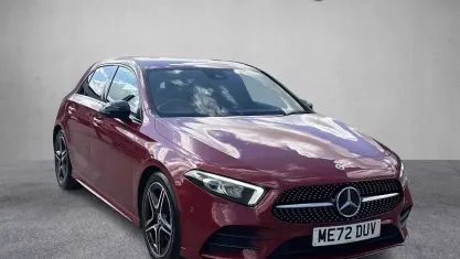 Used Mercedes A180 AMG line 136 HP (100 kW) 2022 Red Hatchback