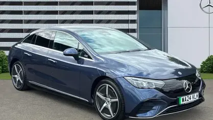 Used Mercedes EQE350 AMG line 214 kW (292 HP) 2024 Blue Sedan