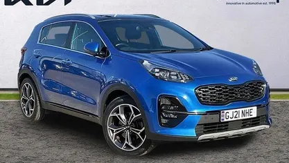 Used Kia Sportage GT-Line S 136 HP (100 kW) 2021 Blue SUV
