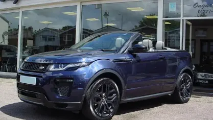 Used Land Rover Range Rover evoque Black Edition 241 HP (177 kW) 2016 Blue Cabriolet