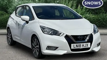 Used Nissan Micra Acenta 90 HP (66 kW) 2018 White Hatchback