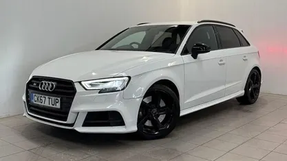 White Used 2017 Audi S3 Sportback Black Edition Hatchback | £21,470 (Fair price)