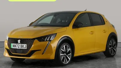Used Peugeot e-208 Premium 100 kW (136 HP) 2022 Yellow Hatchback