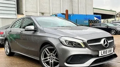 Used Mercedes A180 AMG line 109 HP (80 kW) 2018 Grey Hatchback