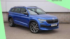 Race blue metallic Used 2022 Skoda Kodiaq SportLine SUV | £27,995 (Fair price)