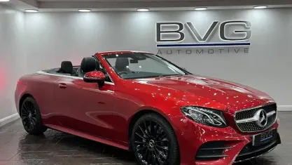 Used Mercedes E300 AMG line 245 HP (180 kW) 2017 Red Cabriolet