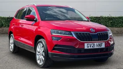 Used Skoda Karoq SE L 150 HP (110 kW) 2021 Red SUV