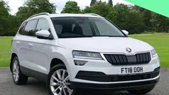 Moon white metallic Used 2018 Skoda Karoq SE L SUV | £15,295 (Good price)