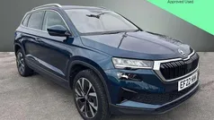 Petrol blue metallic Used 2022 Skoda Karoq SE L SUV | £20,200 (Fair price)