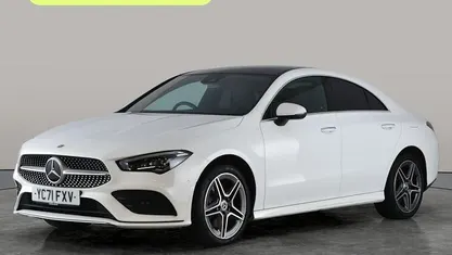 Used Mercedes CLA250e AMG Line Premium Plus 218 HP (160 kW) 2021 White Sedan