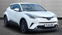 Pure white Used 2018 Toyota C-HR SUV | £13,481 (Fair price)