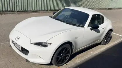 Used Mazda MX5 132 HP (97 kW) 2021 White Cabriolet