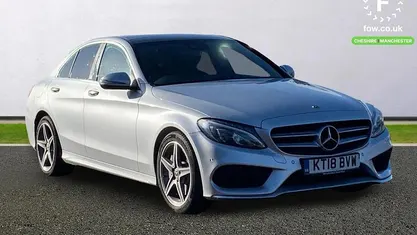Silver Used 2018 Mercedes C250 AMG Line Premium Plus Sedan | £16,799 (Fair price)