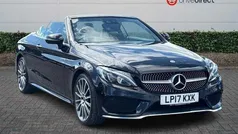 Black Used 2017 Mercedes C200 AMG line Cabriolet | £17,841 (Fair price)