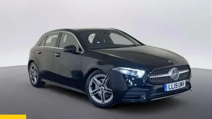 Used Mercedes A220 AMG line 190 HP (139 kW) 2019 Black Hatchback