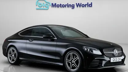 Used Mercedes C220 AMG line 194 HP (142 kW) 2021 Black Coupe