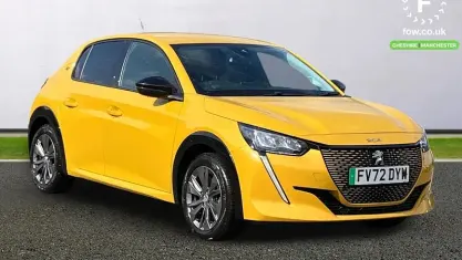 Used Peugeot e-208 Allure+ 100 kW (136 HP) 2022 Yellow Hatchback