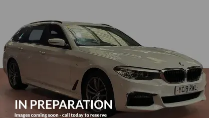 Used BMW 520 M Sport 184 HP (135 kW) 2019 White Estate