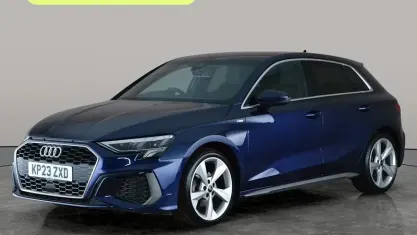 Used Audi A3 Sportback S-Line 150 HP (110 kW) 2023 Blue Hatchback